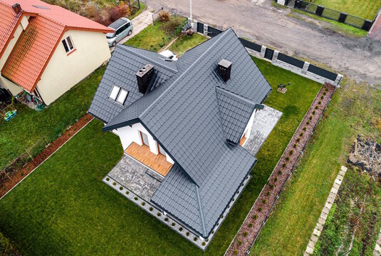 Крыша для дома BUDMAT Ferrara Графитовый X-MATT 455 - фото 1