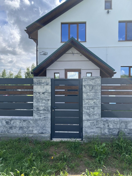 Забор из блоков FaBrick 500x200 в цвете 