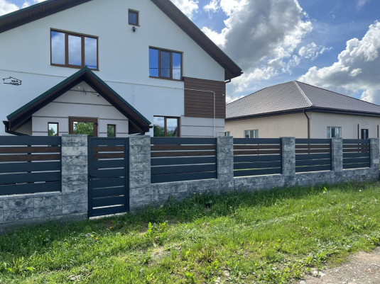 Забор из блоков FaBrick 500x200 в цвете 